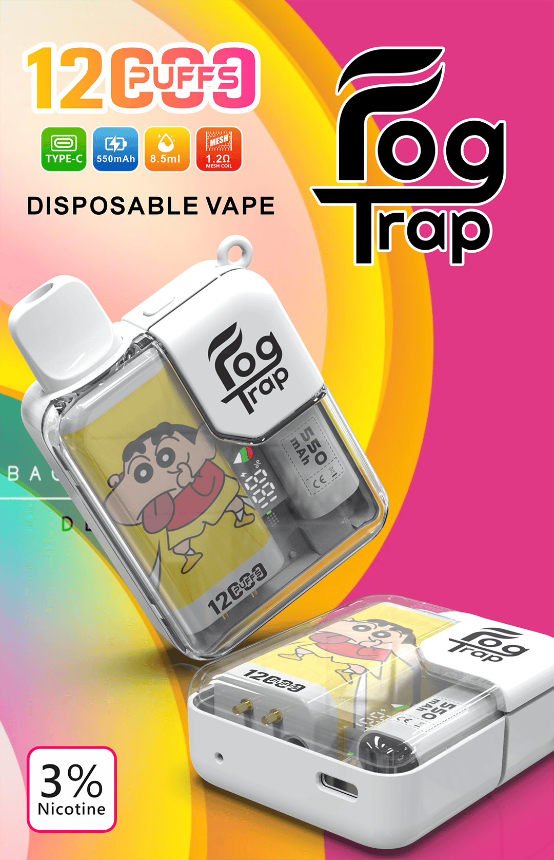 蠟筆小新 × LABUBU 12,000 口 Fog Trap 旗艦級聯名主機、潮玩粉絲必收精品 買 10 送 1 震撼回饋、平均單價挑戰市場最低 智能油電雙顯示螢幕 台灣現貨:圖片 4